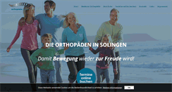 Desktop Screenshot of orthopaedie-solingen.de